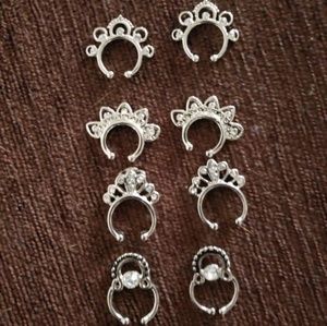 8 Lip Nose Septum Ear Ring Stud Piercing new